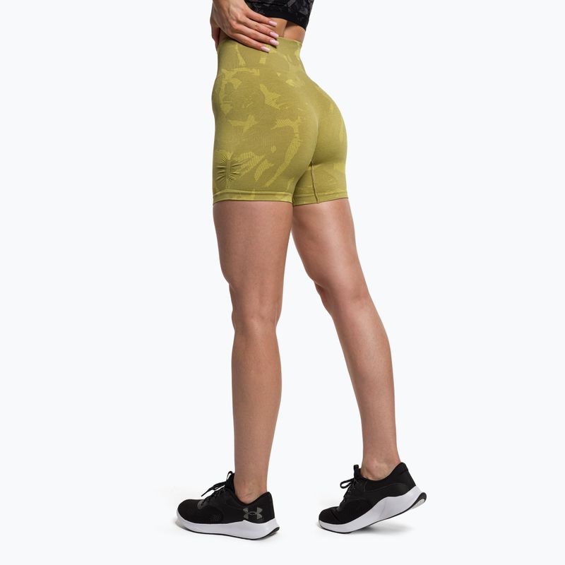 Pantaloncini da allenamento da donna Gymshark Adapt Camo Savanna Seamless verde 3