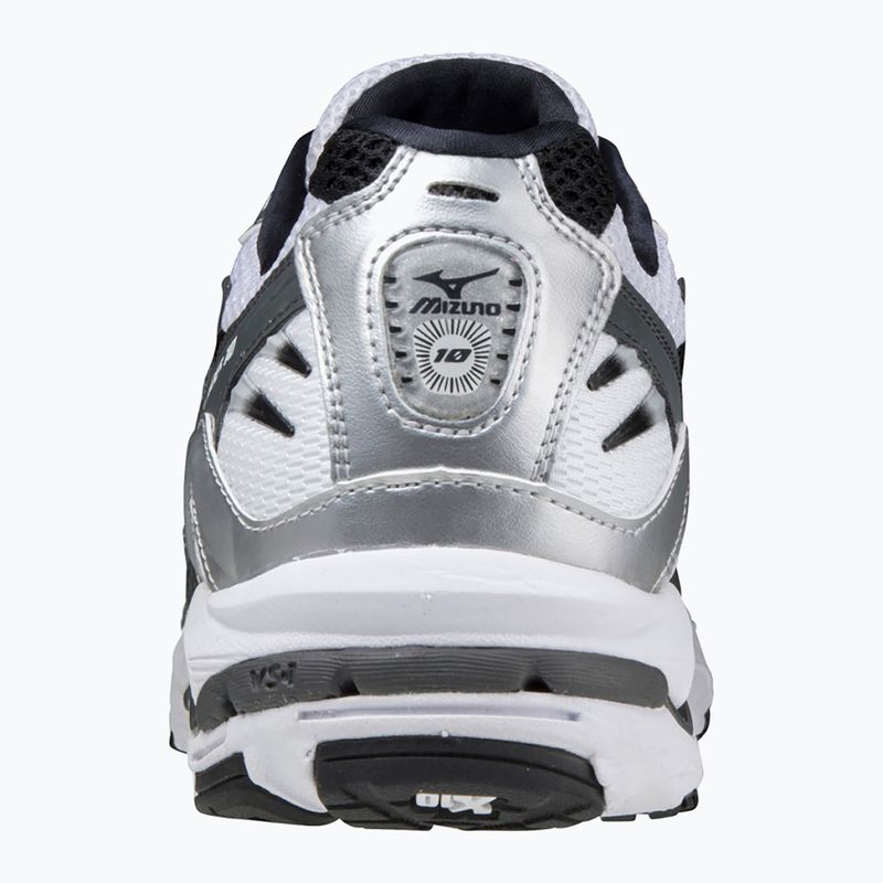 Scarpe da uomo Mizuno Wave Rider 10 bianco/argento/nero 5