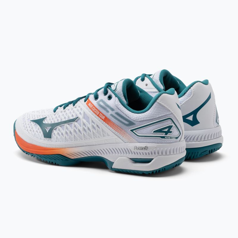 Mizuno Aw21 Wave Exceed Tour 4 Cc scarpe da tennis bianco 61GC207485 3