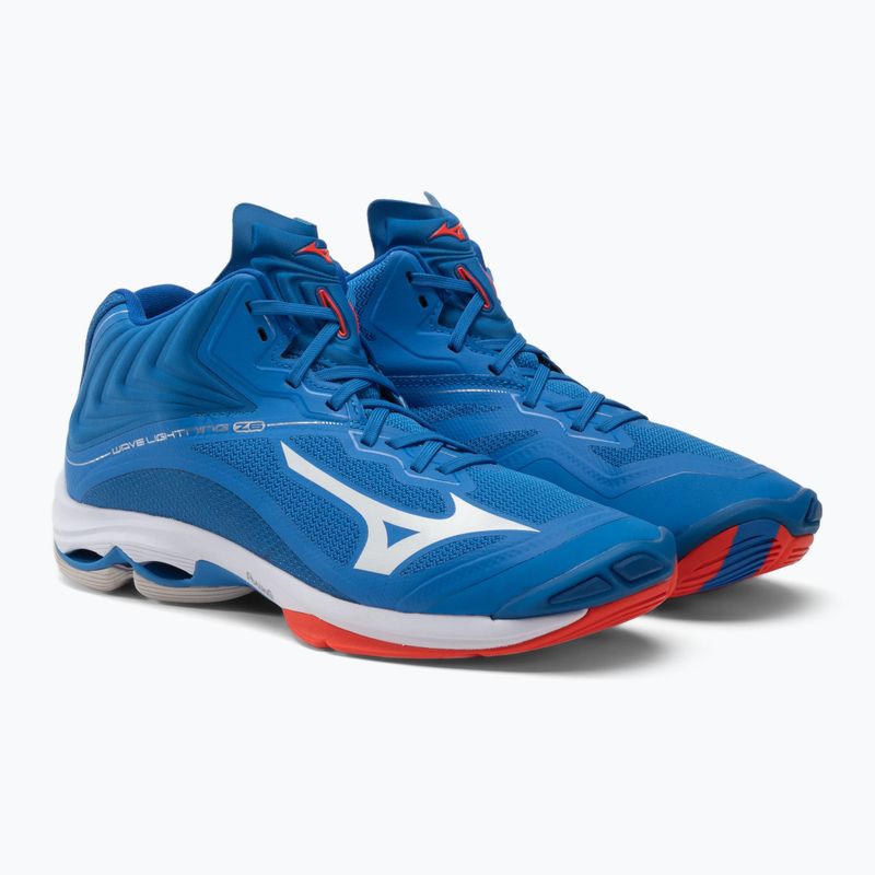 Mizuno Wave Lightning Z6 Mid scarpe da pallavolo blu V1GA200524 5