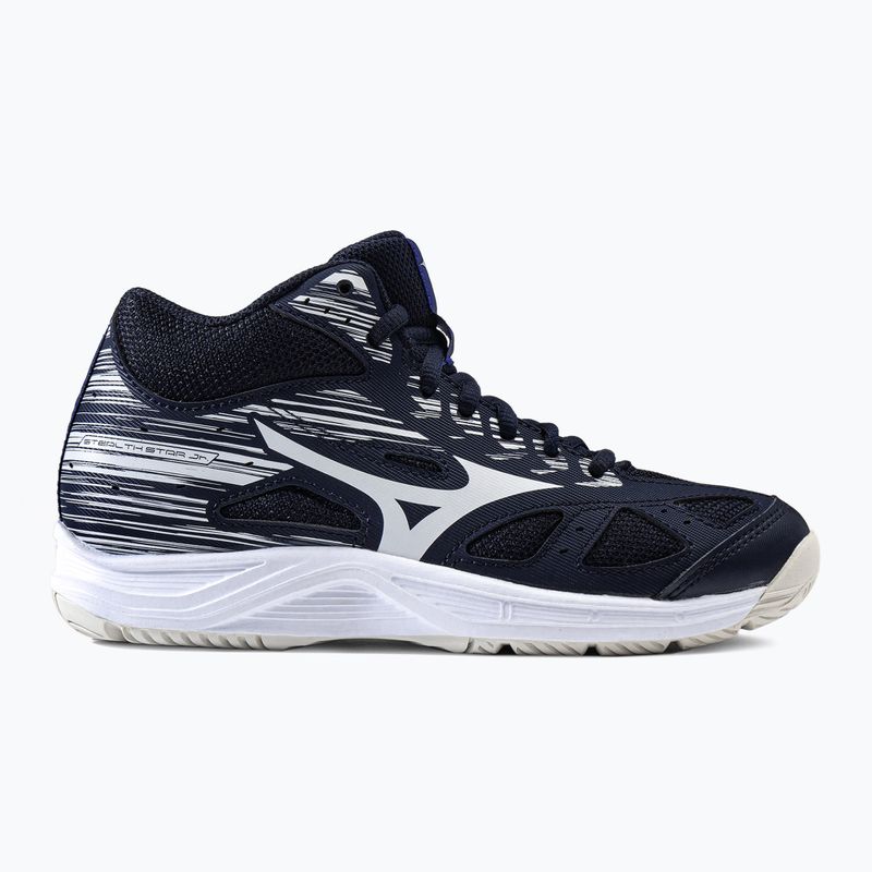 Scarpe da pallamano Mizuno Stealth Star Mid per bambini blu navy X1GC211502 2