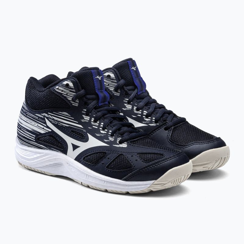 Scarpe da pallamano Mizuno Stealth Star Mid per bambini blu navy X1GC211502 5