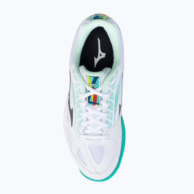 Scarpe da tennis da donna Mizuno Break Shot 3 AC bianco e verde 61GA212623 6