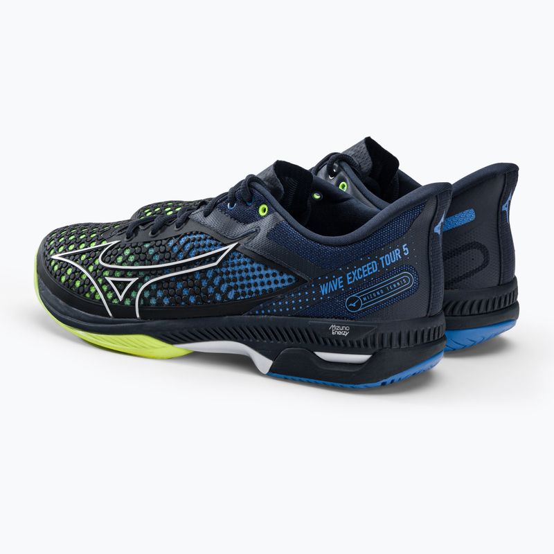 Scarpe da tennis da uomo Mizuno Wave Exceed Tour 5AC blu navy 61GA2270 3