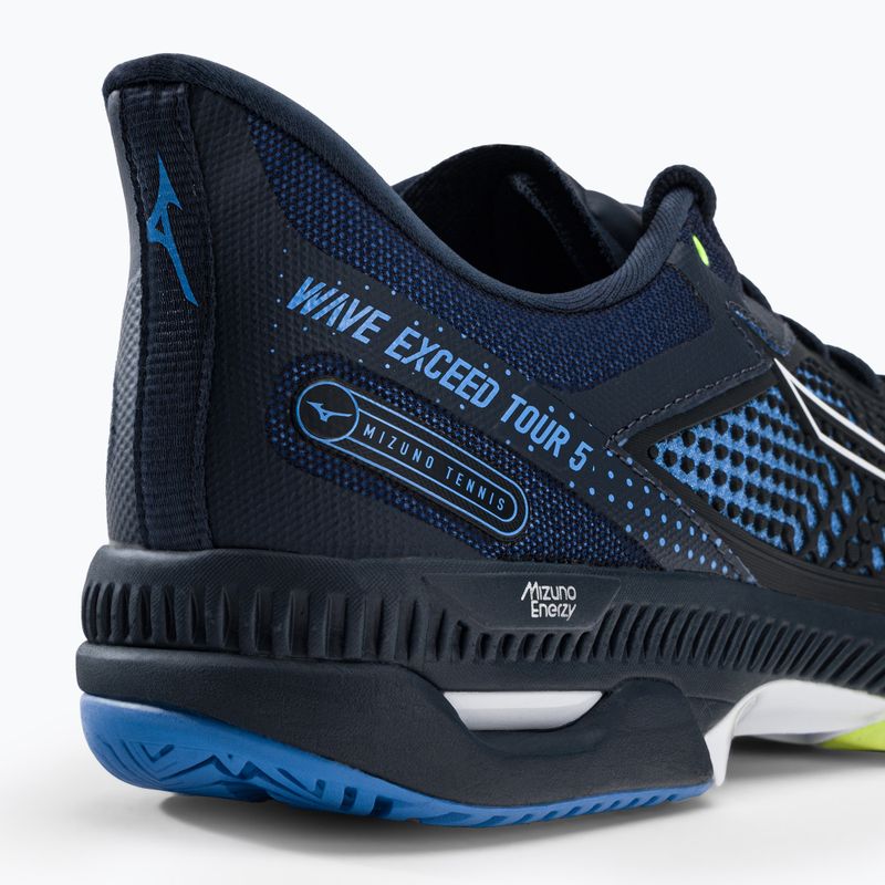 Scarpe da tennis da uomo Mizuno Wave Exceed Tour 5AC blu navy 61GA2270 8