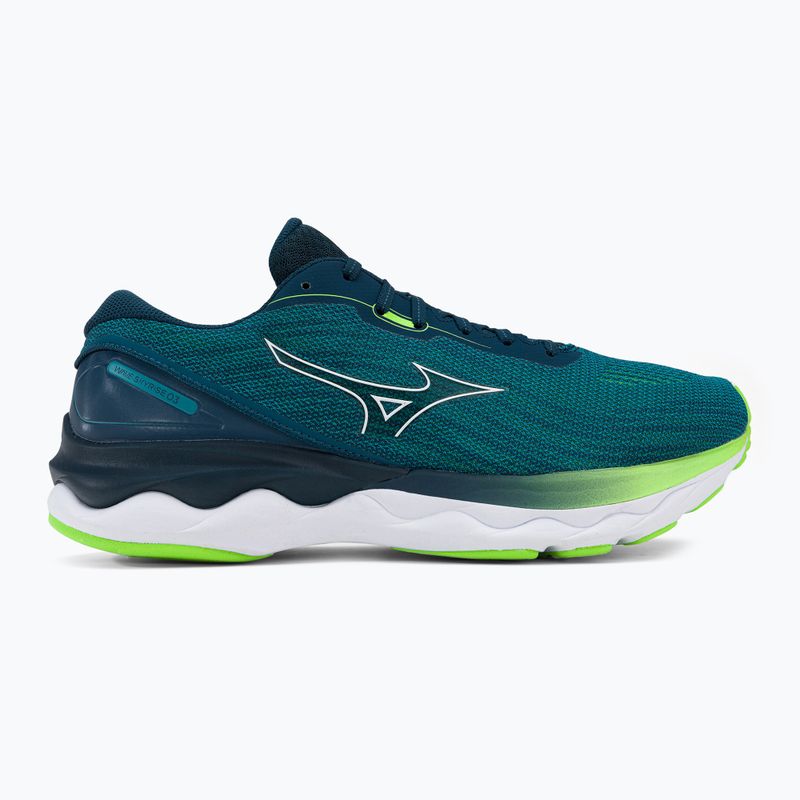 Scarpe da corsa da uomo Mizuno Wave Skyrise 3 blu J1GC220901 3