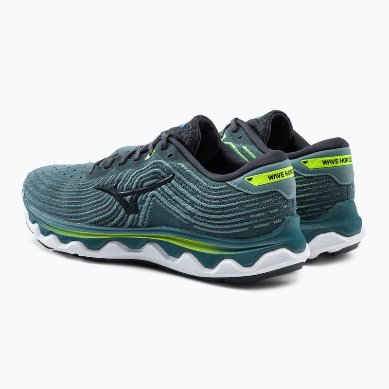 Scarpe da corsa da uomo Mizuno Wave Horizon 6 blu J1GC222615 3