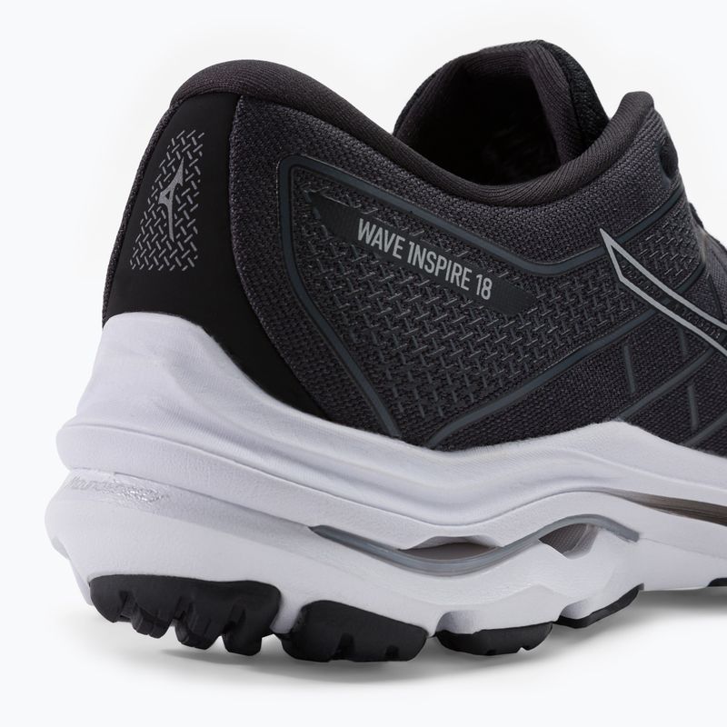 Scarpe da corsa da uomo Mizuno Wave Inspire 18 nero J1GC224404 9
