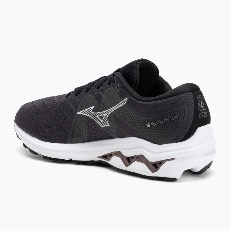 Scarpe da corsa da uomo Mizuno Wave Inspire 18 D nero/argento/ebano 3