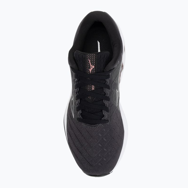 Scarpe da corsa da uomo Mizuno Wave Inspire 18 D nero/argento/ebano 5