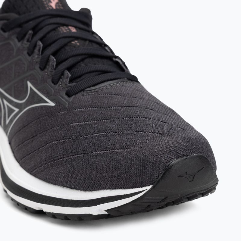 Scarpe da corsa da uomo Mizuno Wave Inspire 18 D nero/argento/ebano 7