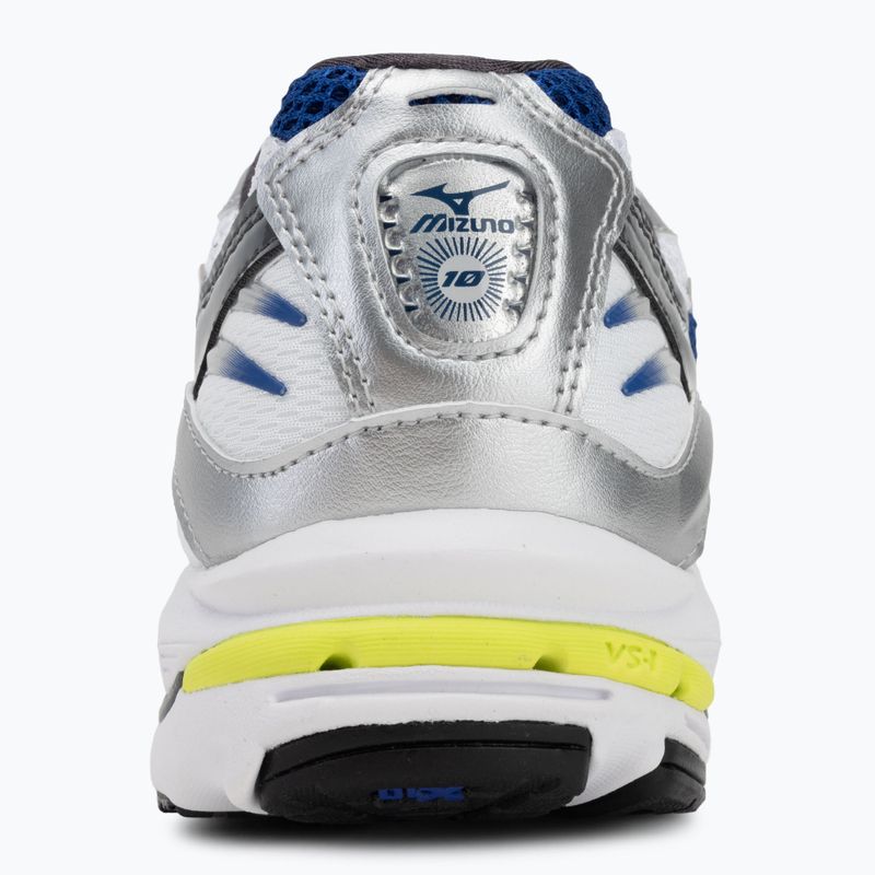 Scarpe da uomo Mizuno Wave Rider 10 bianco/argento/surf the web 6