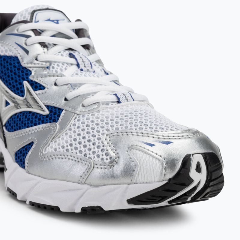 Scarpe da uomo Mizuno Wave Rider 10 bianco/argento/surf the web 7