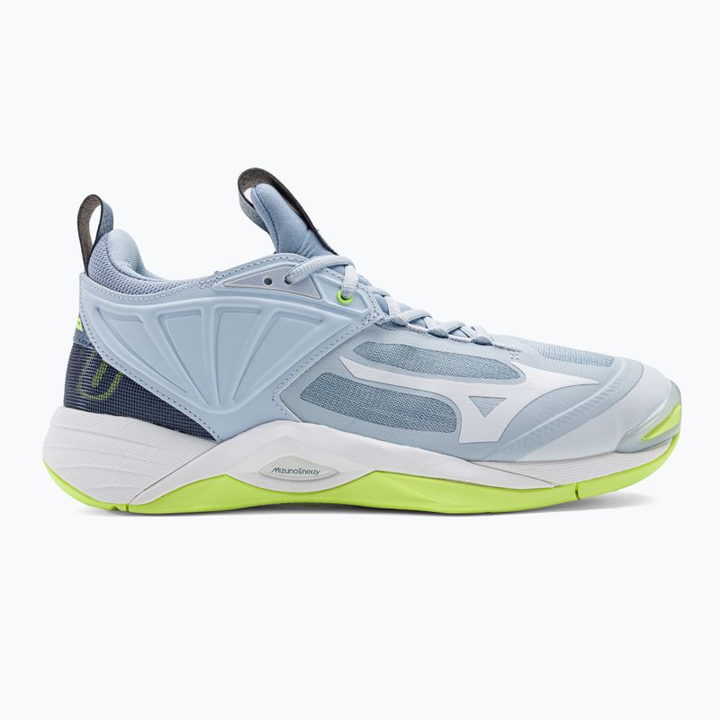 Scarpe da pallavolo donna Mizuno Wave Momentum 2 erica/bianco/neo lime 2