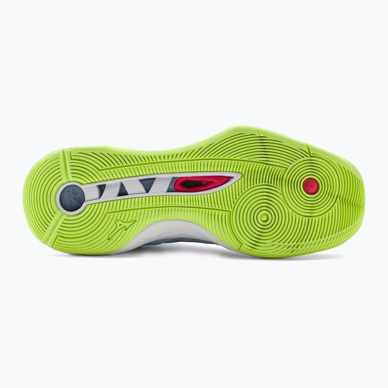 Scarpe da pallavolo donna Mizuno Wave Momentum 2 erica/bianco/neo lime 5