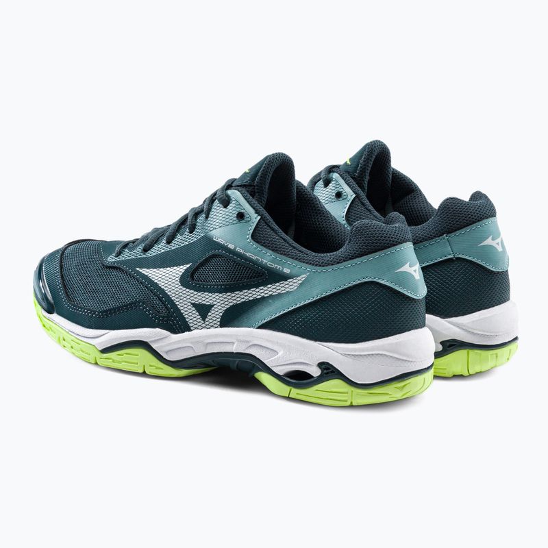 Scarpe da pallamano da uomo Mizuno Wave Phantom 2 blu X1GA206038 3