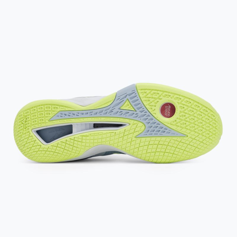 Scarpe da pallamano da donna Mizuno Wave Stealth Neo erica/bianco/neo lime 4