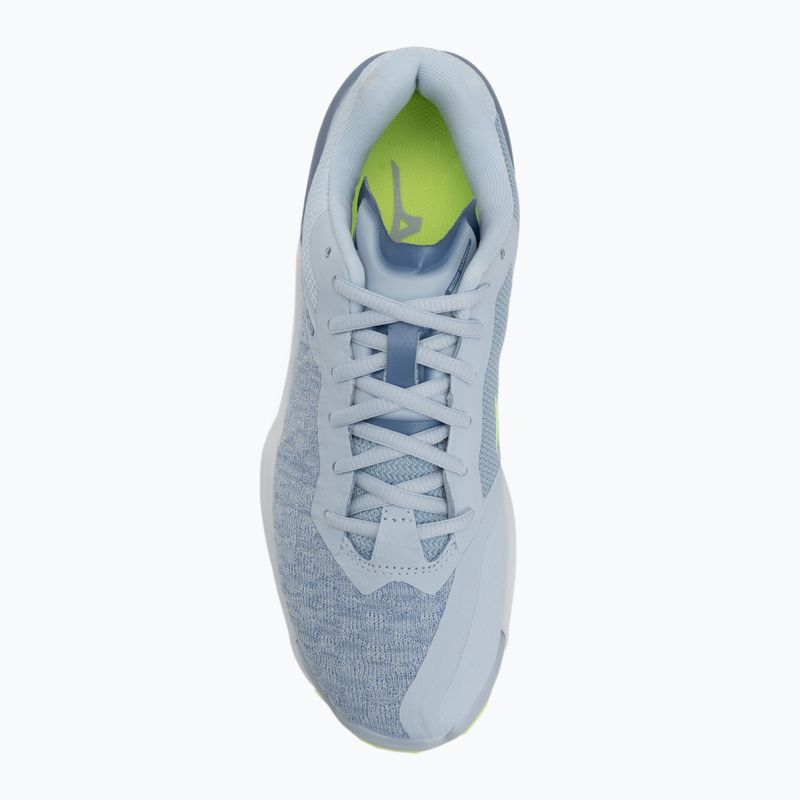 Scarpe da pallamano da donna Mizuno Wave Stealth Neo erica/bianco/neo lime 5
