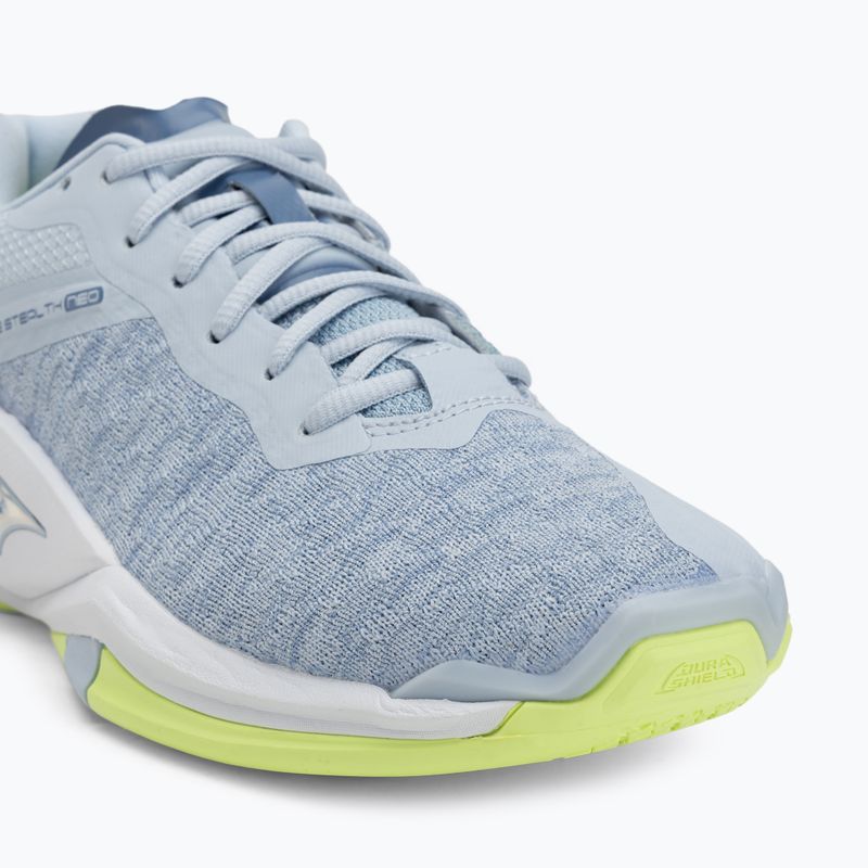 Scarpe da pallamano da donna Mizuno Wave Stealth Neo erica/bianco/neo lime 7