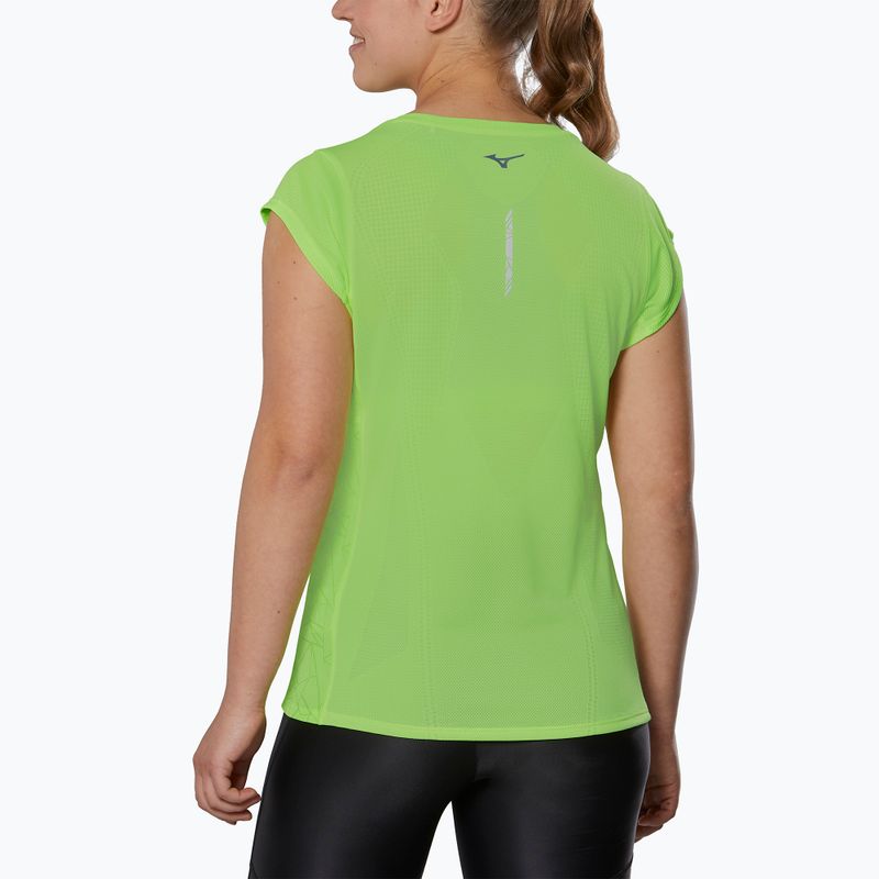 Maglietta da corsa da donna Mizuno Aero Tee neolime 2