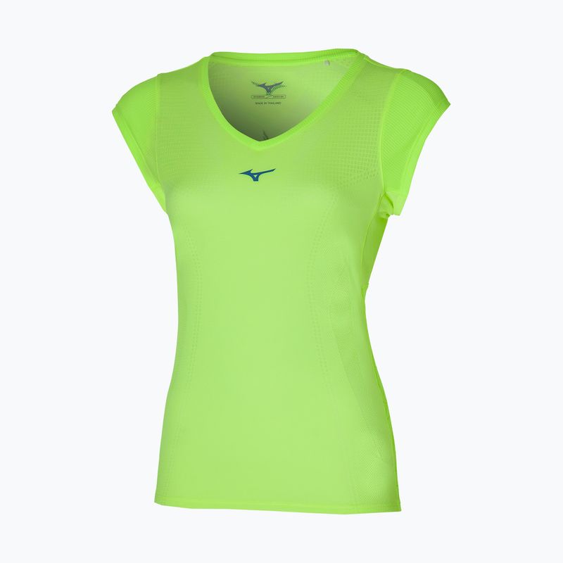 Maglietta da corsa da donna Mizuno Aero Tee neolime 3