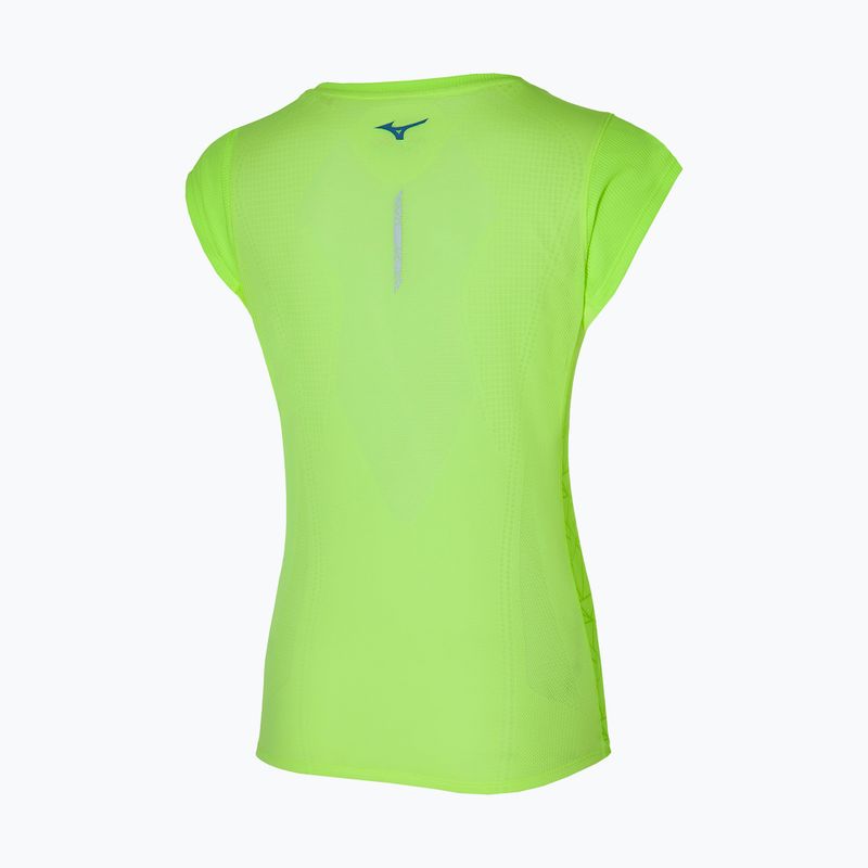 Maglietta da corsa da donna Mizuno Aero Tee neolime 4