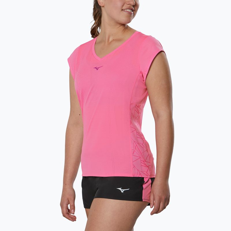 Maglietta da corsa da donna Mizuno Aero Tee wild orchid