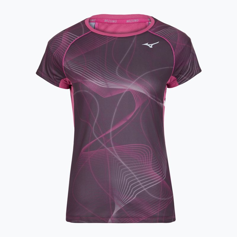 Maglietta da corsa da donna Mizuno Aero Tee gape wine
