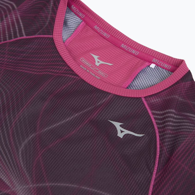 Maglietta da corsa da donna Mizuno Aero Tee gape wine 3