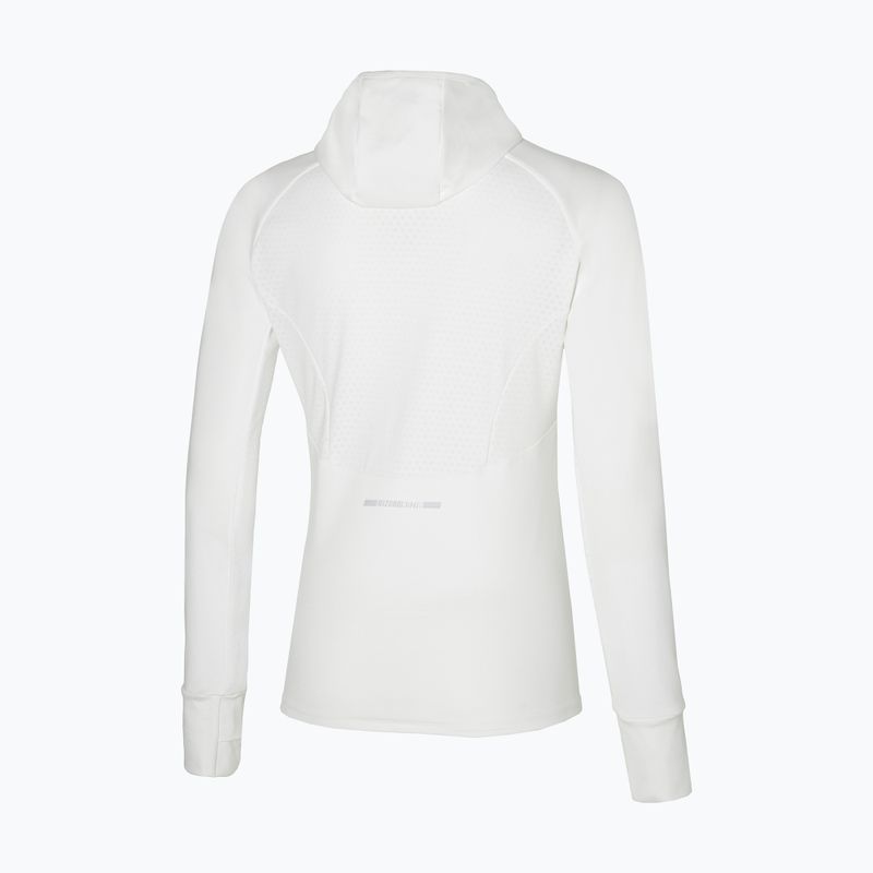 Felpa running donna Mizuno Warmalite Hooded LS bianco 2