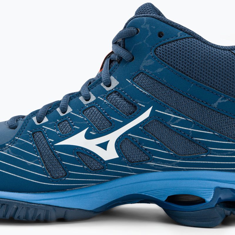 Scarpe da pallavolo uomo Mizuno Wave Voltage Mid blu navy V1GA216521 12