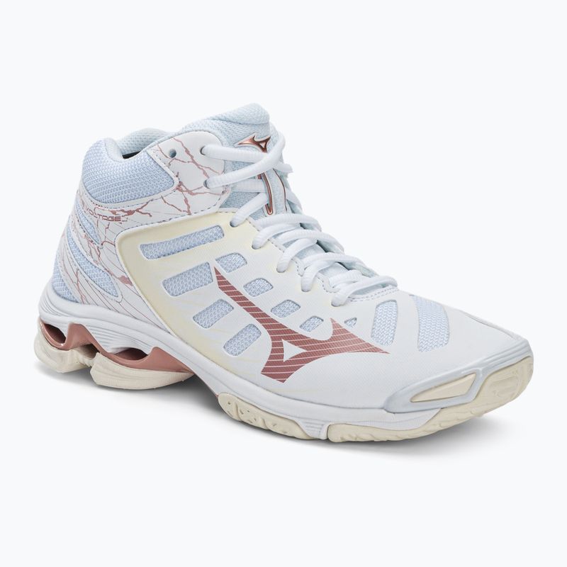 Scarpe da pallavolo donna Mizuno Wave Voltage Mid bianco V1GC216536