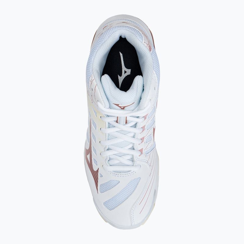 Scarpe da pallavolo donna Mizuno Wave Voltage Mid bianco V1GC216536 6