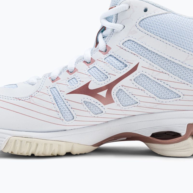 Scarpe da pallavolo donna Mizuno Wave Voltage Mid bianco V1GC216536 10