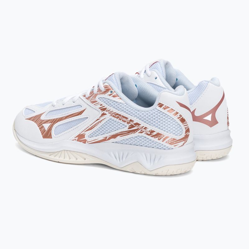 Scarpe da pallavolo donna Mizuno Thunder Blade 3 bianco V1GC217036 3