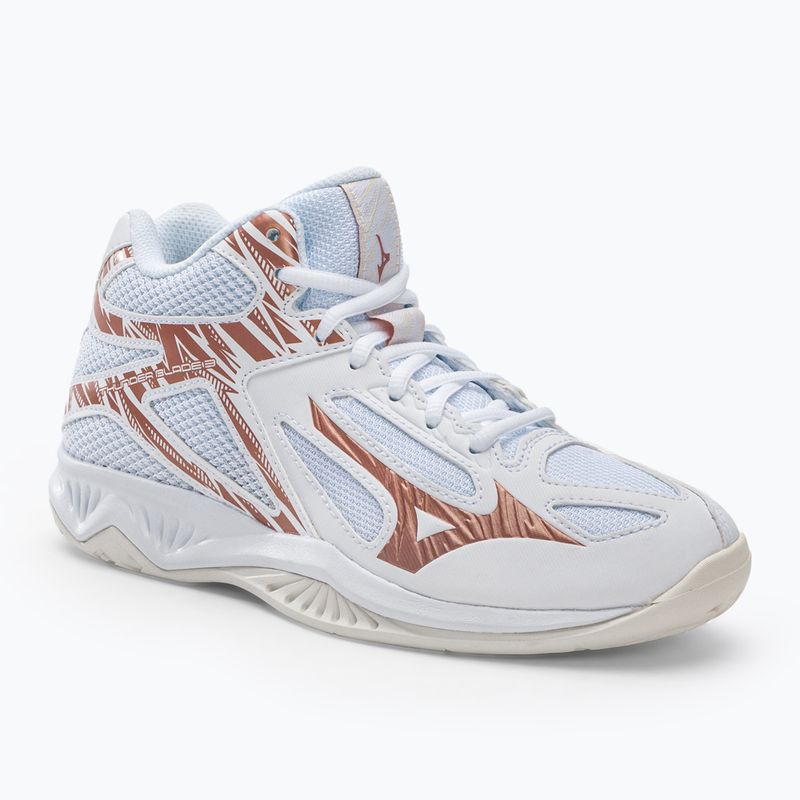Scarpe da pallavolo donna Mizuno Thunder Blade 3 Mid bianco V1GC217536