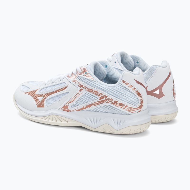 Scarpe da pallavolo Mizuno Lightning Star Z6 bambino bianco V1GD210336 3