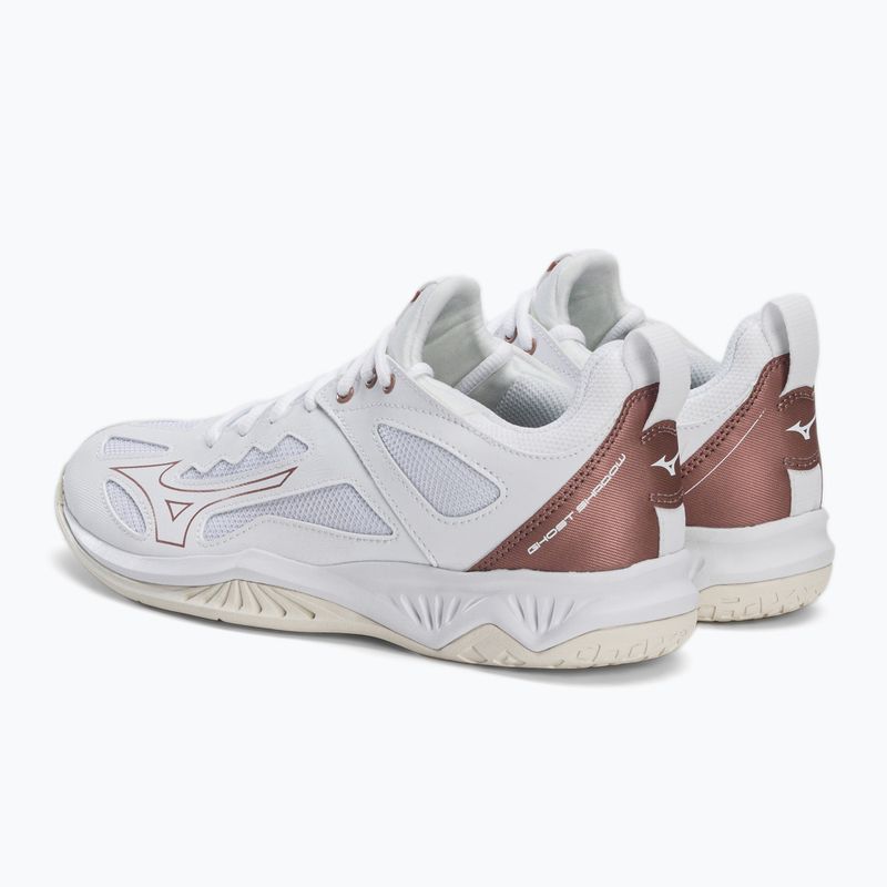 Scarpe da pallamano da donna Mizuno Ghost Shadow bianco 3