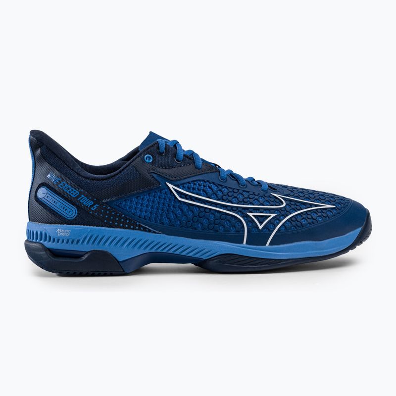 Scarpe da tennis da uomo Mizuno Wave Exceed Tour 5 AC blu navy 61GA227026 2