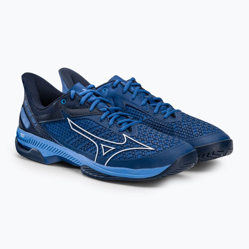 Scarpe da tennis da uomo Mizuno Wave Exceed Tour 5 AC blu navy 61GA227026 5