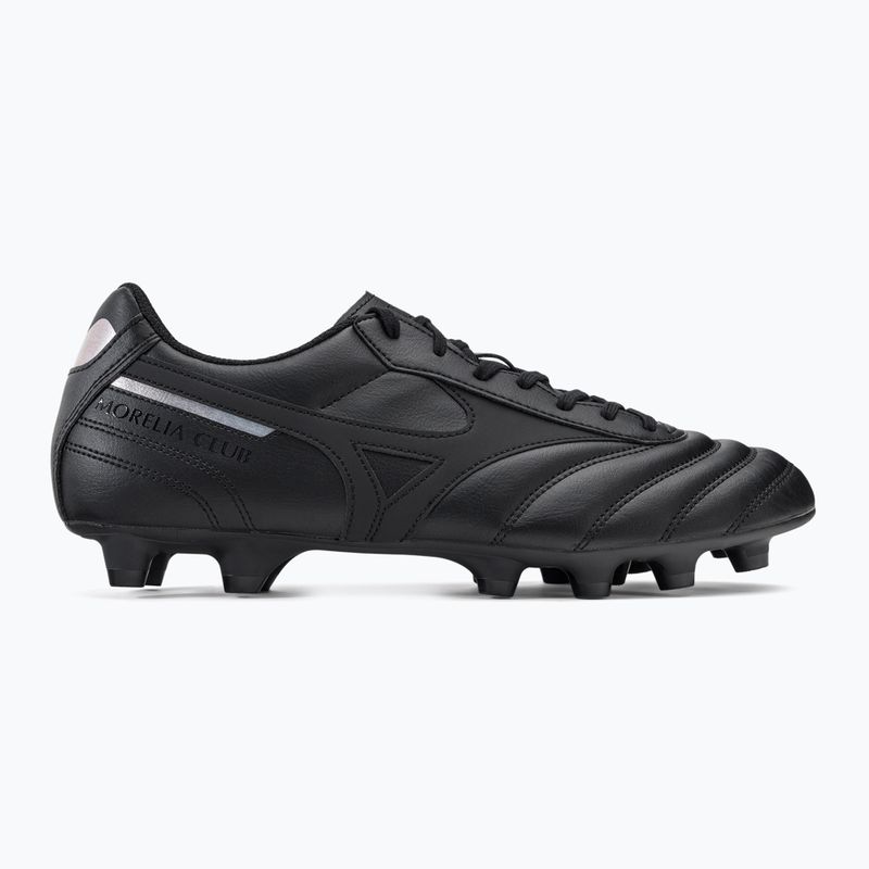Scarpe da calcio Mizuno Morelia II Club MD uomo nero P1GA221699 2