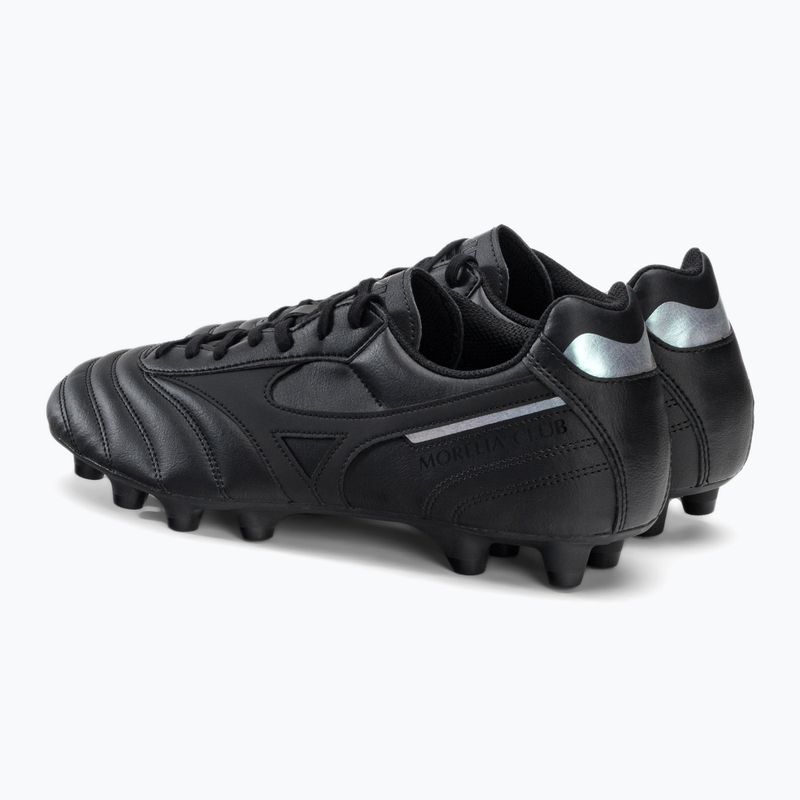 Scarpe da calcio Mizuno Morelia II Club MD uomo nero P1GA221699 3