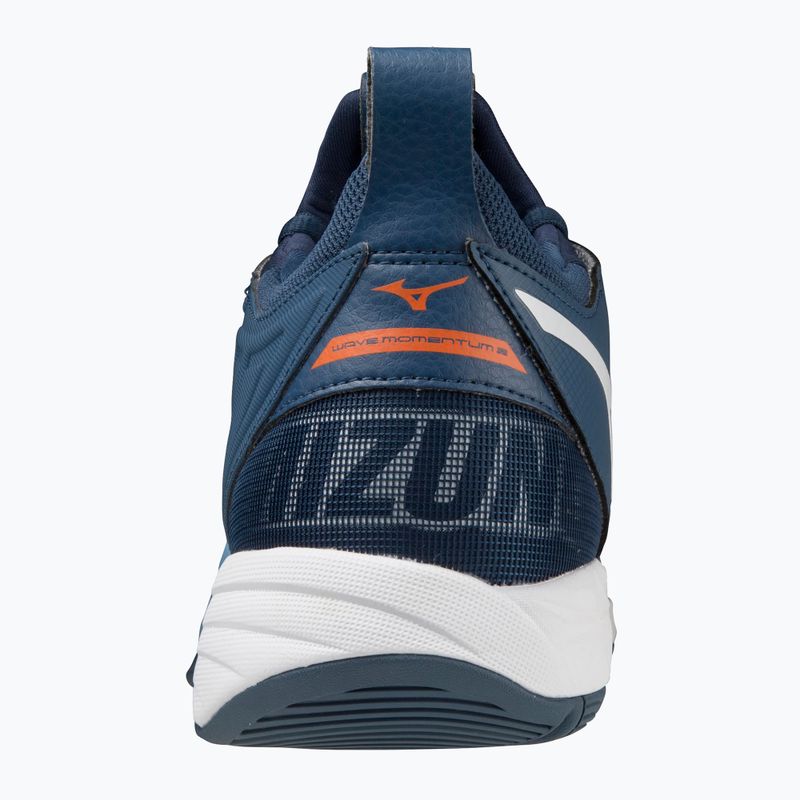 Scarpe da pallavolo da uomo Mizuno Wave Momentum 2 dark denim/bianco/scarlatto ibis 8