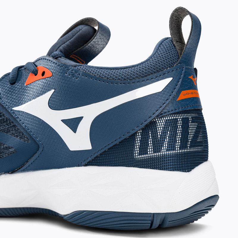 Scarpe da pallavolo da uomo Mizuno Wave Momentum 2 dark denim/bianco/scarlatto ibis 12