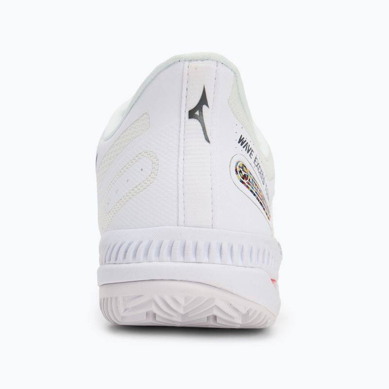 Scarpe da tennis da donna Mizuno Wave Exceed Tour 5 CC non tinto bianco/ombreggiato/rosso opaco 6