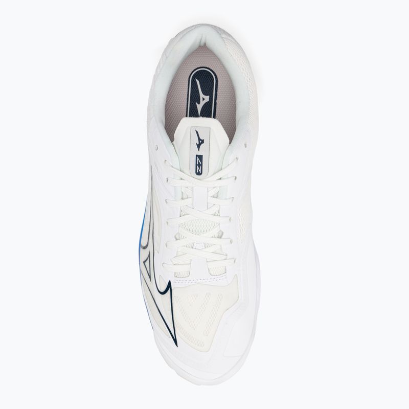 Scarpe da pallavolo da uomo Mizuno Wave Lightning Z7 non colorate bianco/ oceano chiaro/blu pace 7