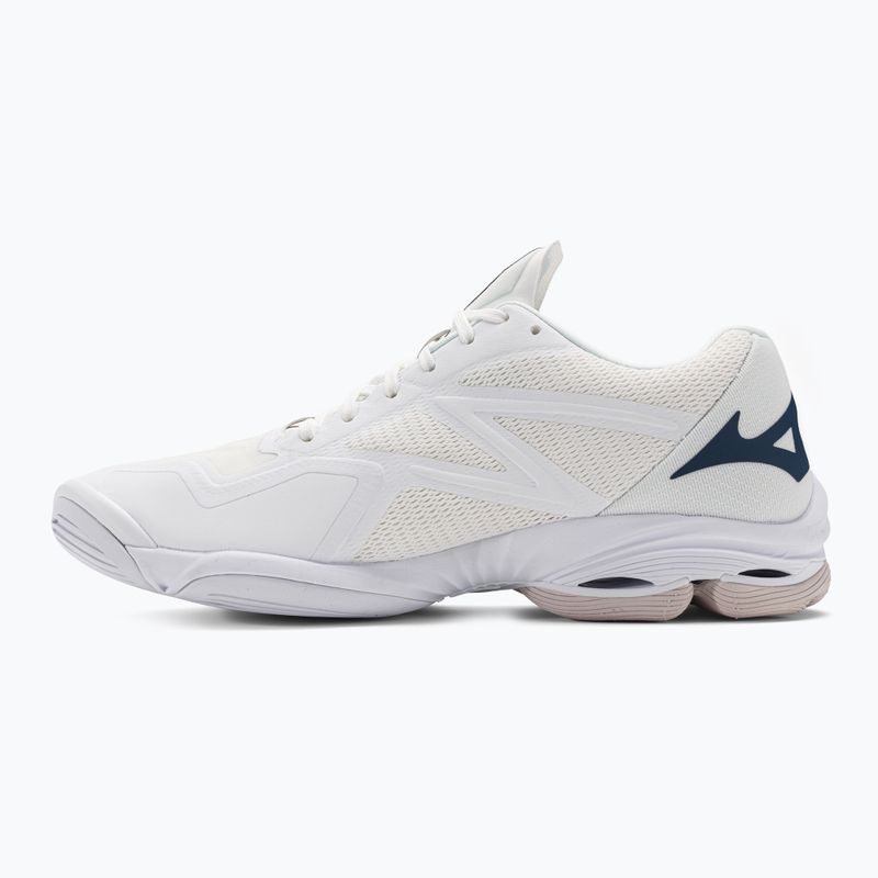 Scarpe da pallavolo da uomo Mizuno Wave Lightning Z7 non colorate bianco/ oceano chiaro/blu pace 3