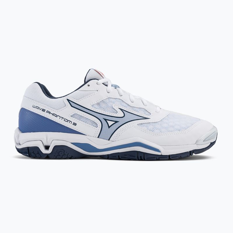 Scarpe da pallamano da uomo Mizuno Wave Phantom 3 bianco X1GA226022 2