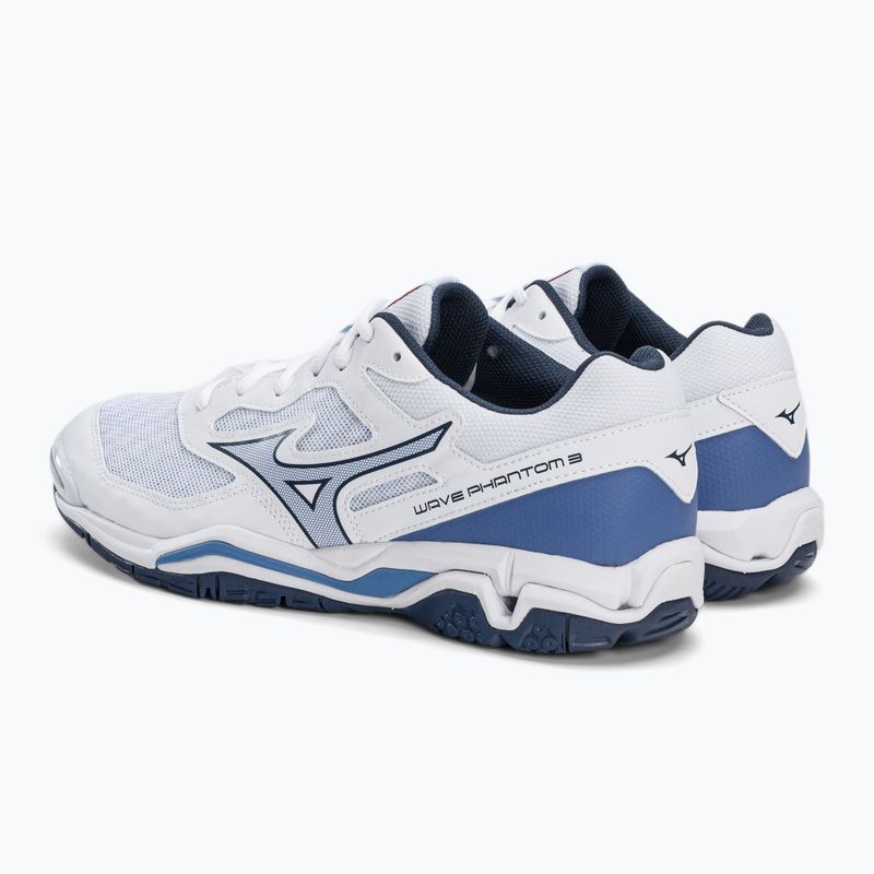 Scarpe da pallamano da uomo Mizuno Wave Phantom 3 bianco X1GA226022 3