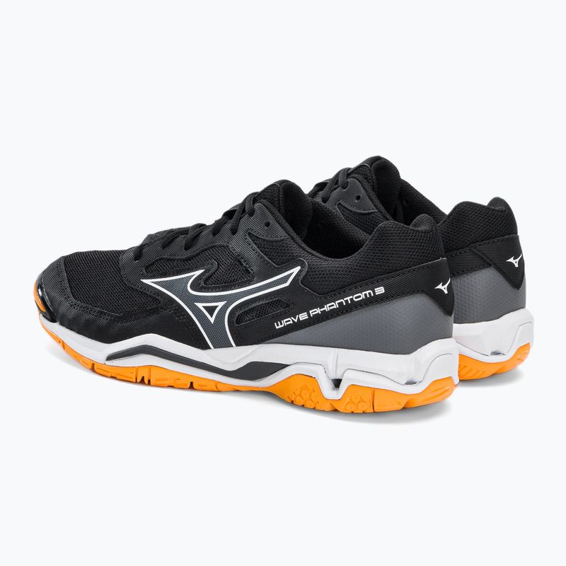 Scarpe da pallamano da uomo Mizuno Wave Phantom 3 nero X1GA226044 3